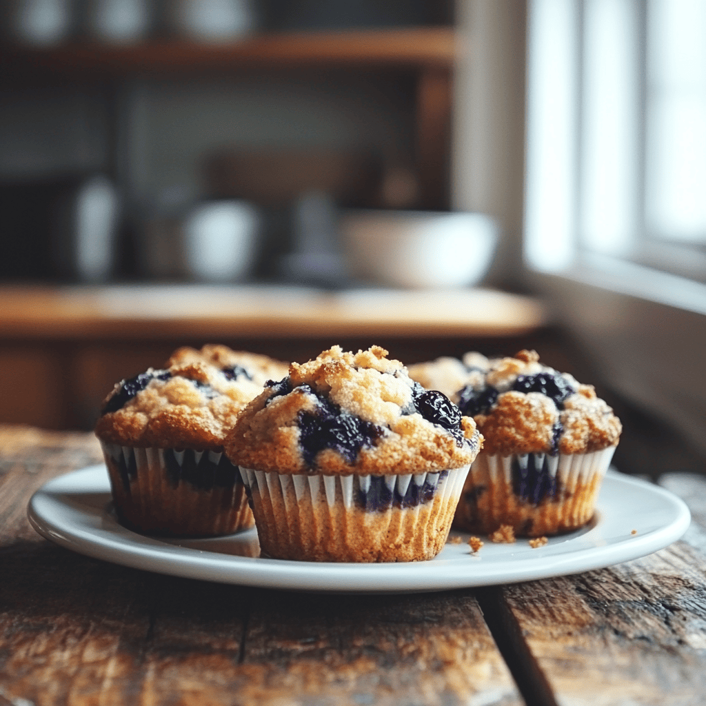 Blaubeer-Joghurt-Kaffeekuchen-Muffins