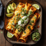 Knusprige gerollte Chipotle-Rindfleisch-Tacos