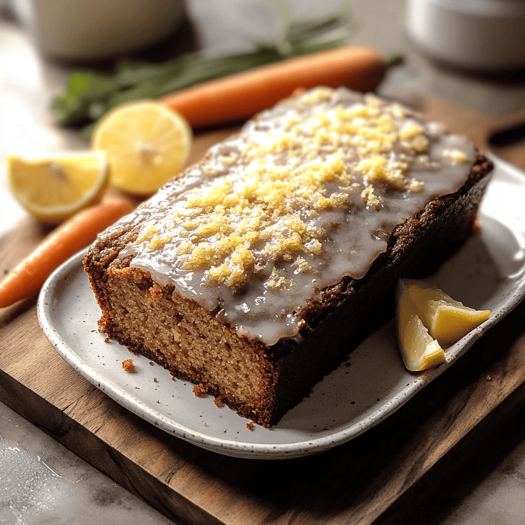 Lemon Glazed Carrot Cake