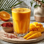 Orangen-Mango-Safran-Glow – Fruchtiger Saft mit goldener Seele